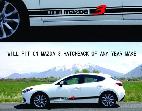 Rock Panel Sticker Strepen Past MAZDA 3 Sports Hatchback 2006 2007 2008 2009 tot 17
