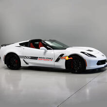 Racing Sport Zijstreep Vinyl Sticker Set voor Chevy Corvette_2