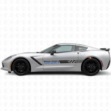 Racing Sport Side Stripes Vinyl Decal Set voor Chevy Corvette_2