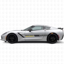 Racing Sport Side Stripes Vinyl Decal Set voor Chevy Corvette_4
