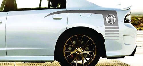 Past op elke DODGE CHARGER R-T, SRT, SRT8, SXT Super Bee Quarter Panel Sticker sticker
