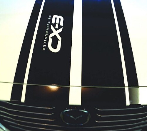 CX-3 Performance Dubbele Motorkap Strepen Vinyl Sticker voor Mazda