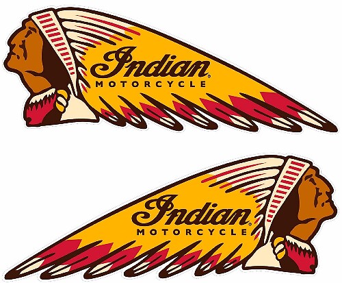 Indian Motorcycle War Bonnet Stijl Vinyl Decal