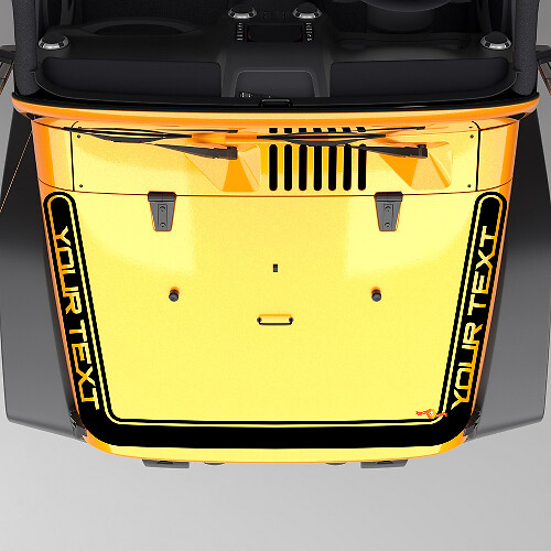 Jeep wrangler kap strepen kant vinyl sticker stickers alle kleuren op maat voor JK TJ CJ YJ JL Gladiator