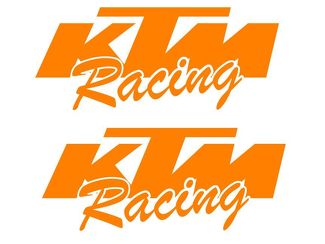 2 KTM Racing ORANJE sticker sticker moto mx 50 65 125 250 350 450 300 sx xc sxf