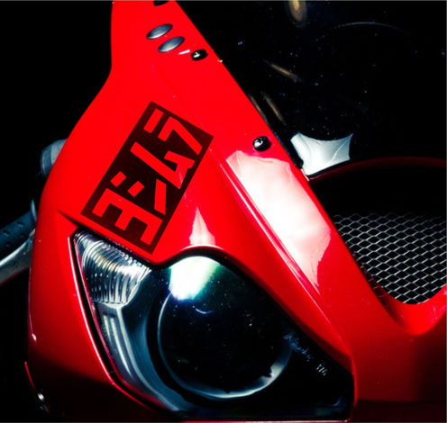 3 x Yoshimura moto sticker voor kuiphelm sticker motorfiets uitlaat