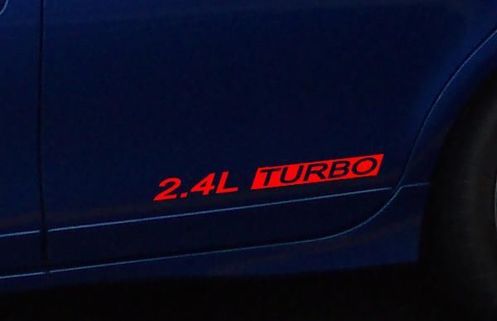 2 DODGE NEON 2.4L TURBO Sticker VOOR 2003-2005 SRT-4 SRT4