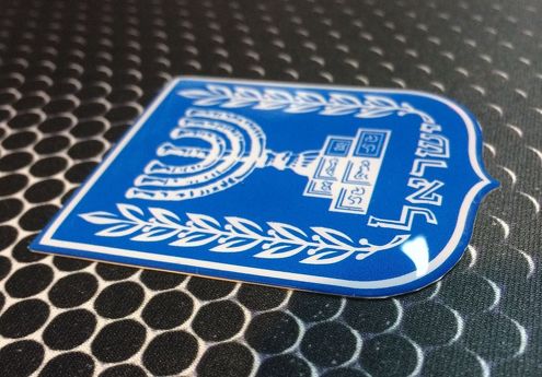 Israël Wapenschild Vlag Shield Proud Domed Decal Embleem Auto Sticker 3D 2.5x 2.5x2
