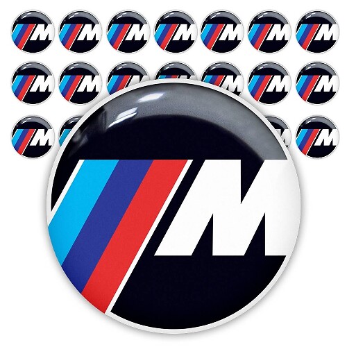 M-Style 3D Koepel Embleem Stickerset voor BMW