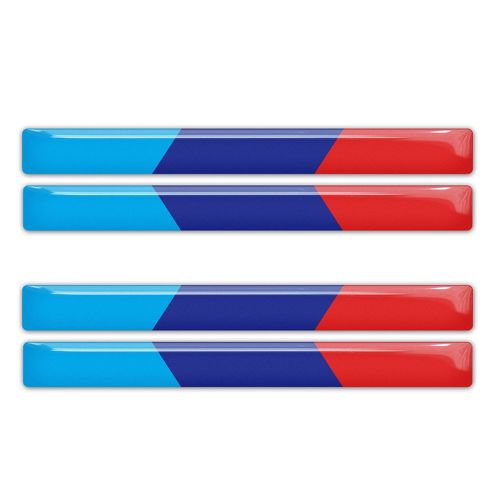 BMW M Power Performance kleuren koepelvormige stickers sticker emblemen