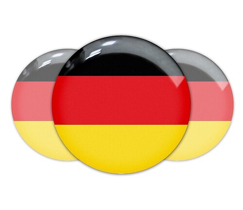 Duitsland Vlag Bol Embleem Universele Badge