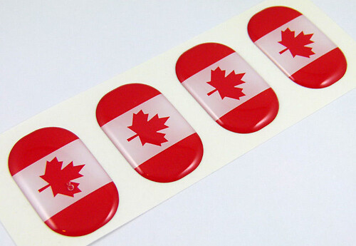 Canada Vlag 3D Universeel Embleem