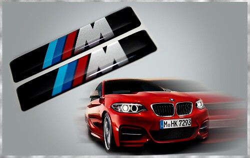 M Style 3D Gel Domed Badge Decals voor BMW Modellen