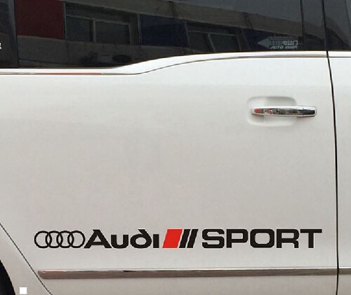 Audi Sport Side Skirt Racing Vinyl Sticker voor Audi