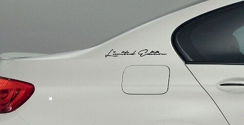 Limited Edition Script Vinyl Decal Stickers