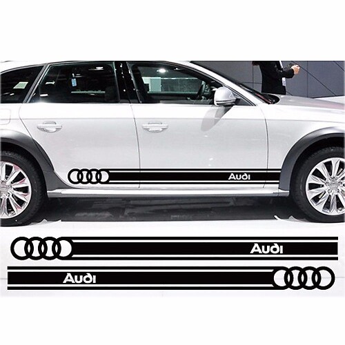 Beltline body Decals autostickers gepersonaliseerde decoratie voor Audi-logo