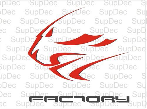 Stickers met leeuwstickers van Aprilia Factory