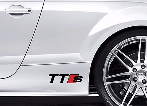 2X AUDI TTS Vinyl body sticker sticker Sport Racing embleem logo premium kwaliteit
