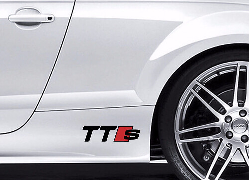 TTS-stijl zijvinylsticker set voor Audi TT