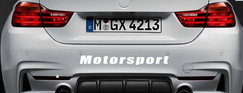 Motorsport Vinyl Decal Sticker sport auto race sticker embleem bumper logo WIT