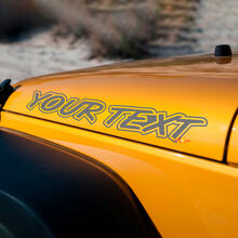 Lettering Motorkap Vinyl Stickers voor Jeep Wrangler YJ TJ JK MJ 2