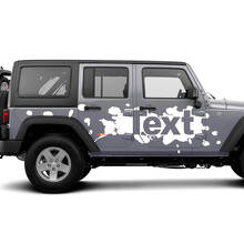 Verfspatten Zij Vinyl Decal Kit voor Jeep Wrangler JK JL_2