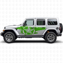 Verweerde USA Vlag Ster Zij Vinyl Decal Kit voor Jeep Wrangler_3