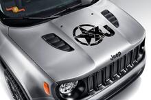 Verontruste stijl XJ sterkap sticker sticker geschikt voor Jeep XJ Cherokee gemaakt in de VS
 2