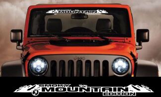 Smoky Mountain Edition voorruit banner sticker sticker past jeep wrangler anderen