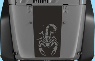 Jeep stickers Jeep Wrangler Blackout Scorpion vinyl motorkap sticker H114