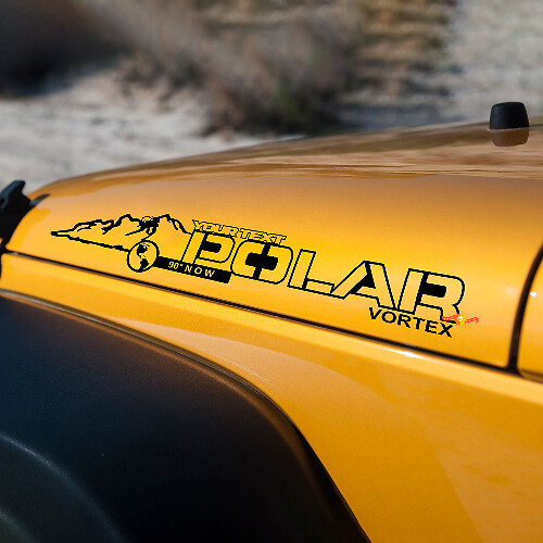 Polar Vortex Vinyl Motorkapstickers voor Jeep Wrangler JK JKU