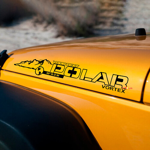 Polar Vortex Vinyl Motorkapstickers voor Jeep Wrangler JK JKU