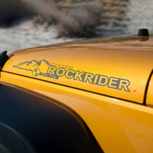 Mountain Rockrider motorkap vinyl stickers voor Jeep Wrangler JK JKU 2