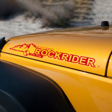 Mountain Rockrider motorkap vinyl stickers voor Jeep Wrangler JK JKU 3