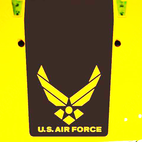USAF Air Force Blackout Hood Vinyl Sticker voor Jeep Wrangler TJ LJ JK JKU