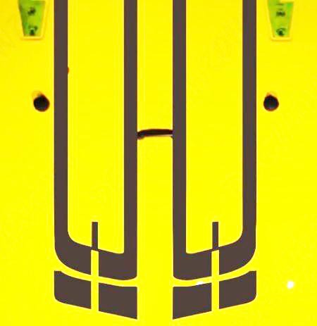 Dubbele motordekselstrepen vinylsticker voor Jeep Wrangler