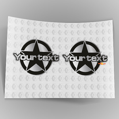 Ster Letters Vinyl Stickers voor Jeep Renegade