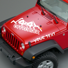 Offroader Belettering Motorkap Vinyl Stickers voor Jeep Wrangler 2