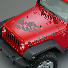 Offroader Belettering Motorkap Vinyl Stickers voor Jeep Wrangler 3