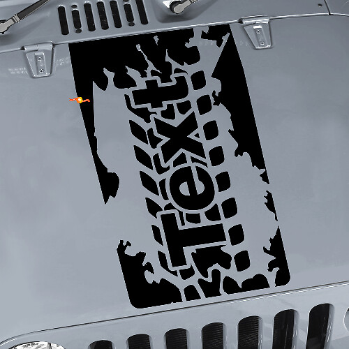 Bandenprofiel Motorkap Vinyl Sticker Decal voor Jeep Wrangler JK JKU LJ TJ
