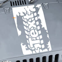 Bandenprofiel Aangepaste Letters Motorkap Vinyl Sticker voor Jeep Wrangler_2