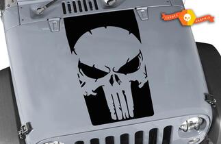 Jeep Wrangler The Punisher 3 vinyl motorkap sticker LJ TJ JK JKU