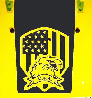 Jeep Wrangler Blackout American Badge Eagle USA Vinyl Hood Decal TJ LJ JK JKU