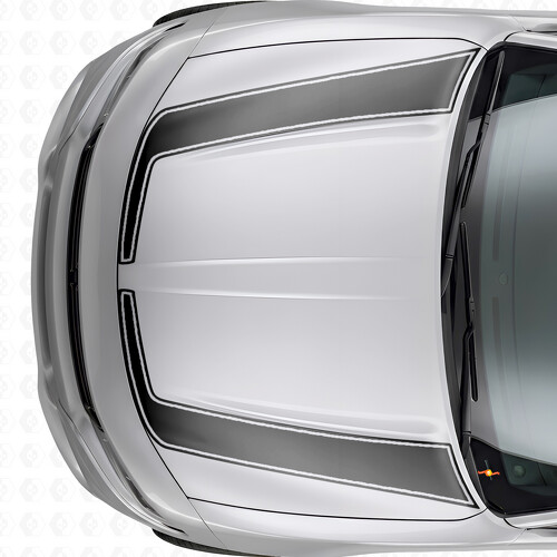 Accent Omlijning Strepen Motorkap Vinyl Decal Sticker voor Dodge Charger 2015-2026