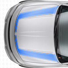 Accent Omlijning Strepen Motorkap Vinyl Decal Sticker voor Dodge Charger 2015-2026_2