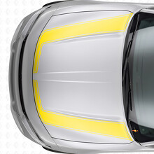 Accent Omlijning Strepen Motorkap Vinyl Decal Sticker voor Dodge Charger 2015-2026_5