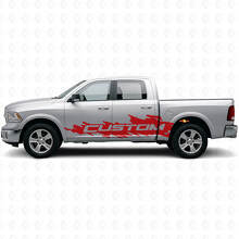 Mud Splash Custom zijvinyl decalset voor Dodge Ram Rebel 2009–2016_4