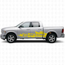 Mud Splash Custom zijvinyl decalset voor Dodge Ram Rebel 2009–2016_6