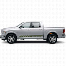 Aangepaste Strobe Zijstrepen Vinyl Decal voor Dodge Ram Rebel 1500 2009–2016_3