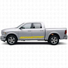 Aangepaste Strobe Zijstrepen Vinyl Decal voor Dodge Ram Rebel 1500 2009–2016_6